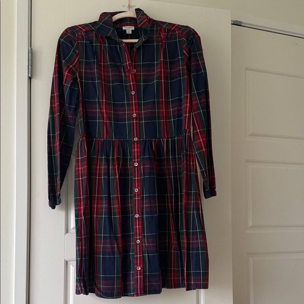 J. Crew Tartan Plaid Holiday Dress